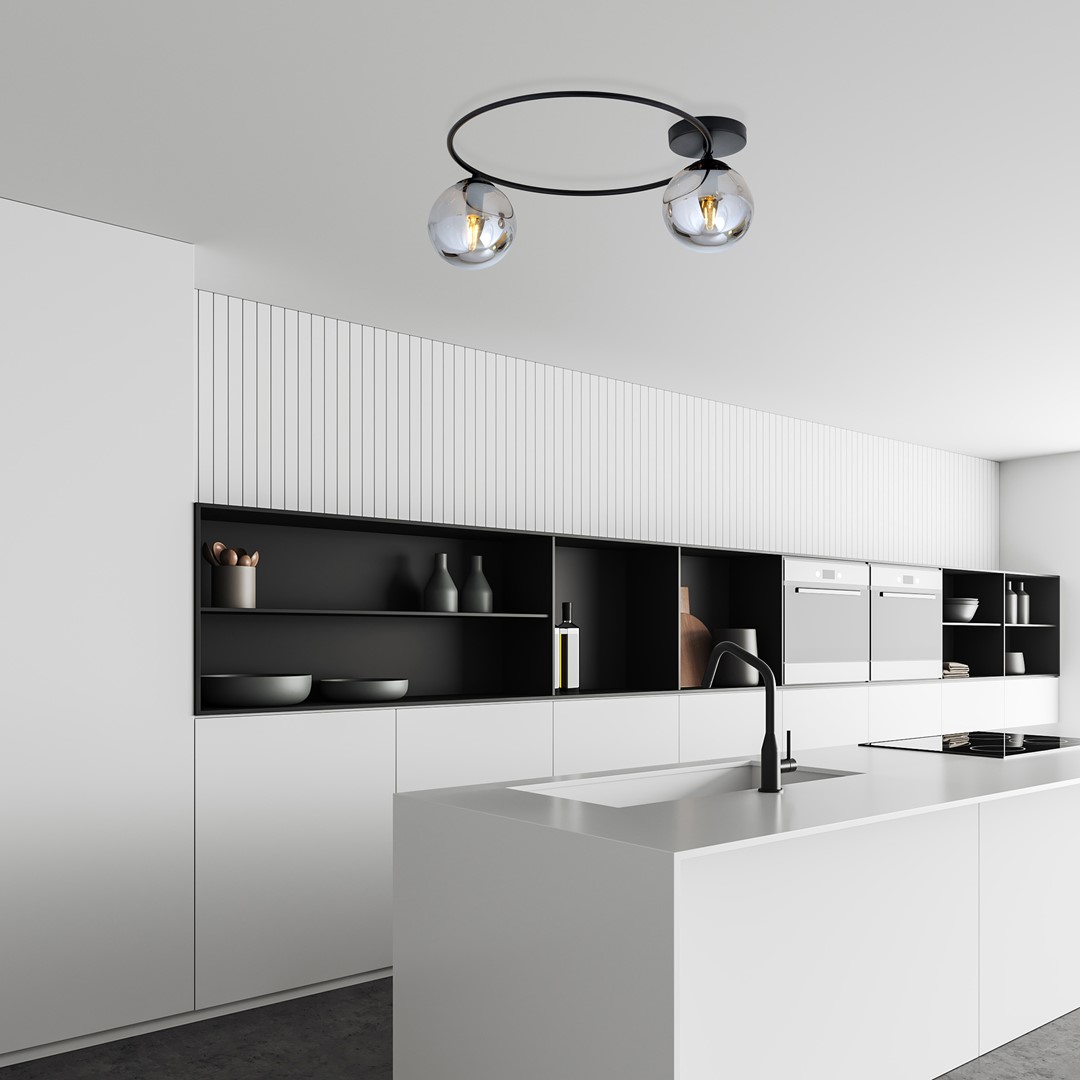 Plafondlamp Laame Zwart Ø14 cm - Afbeelding 2
