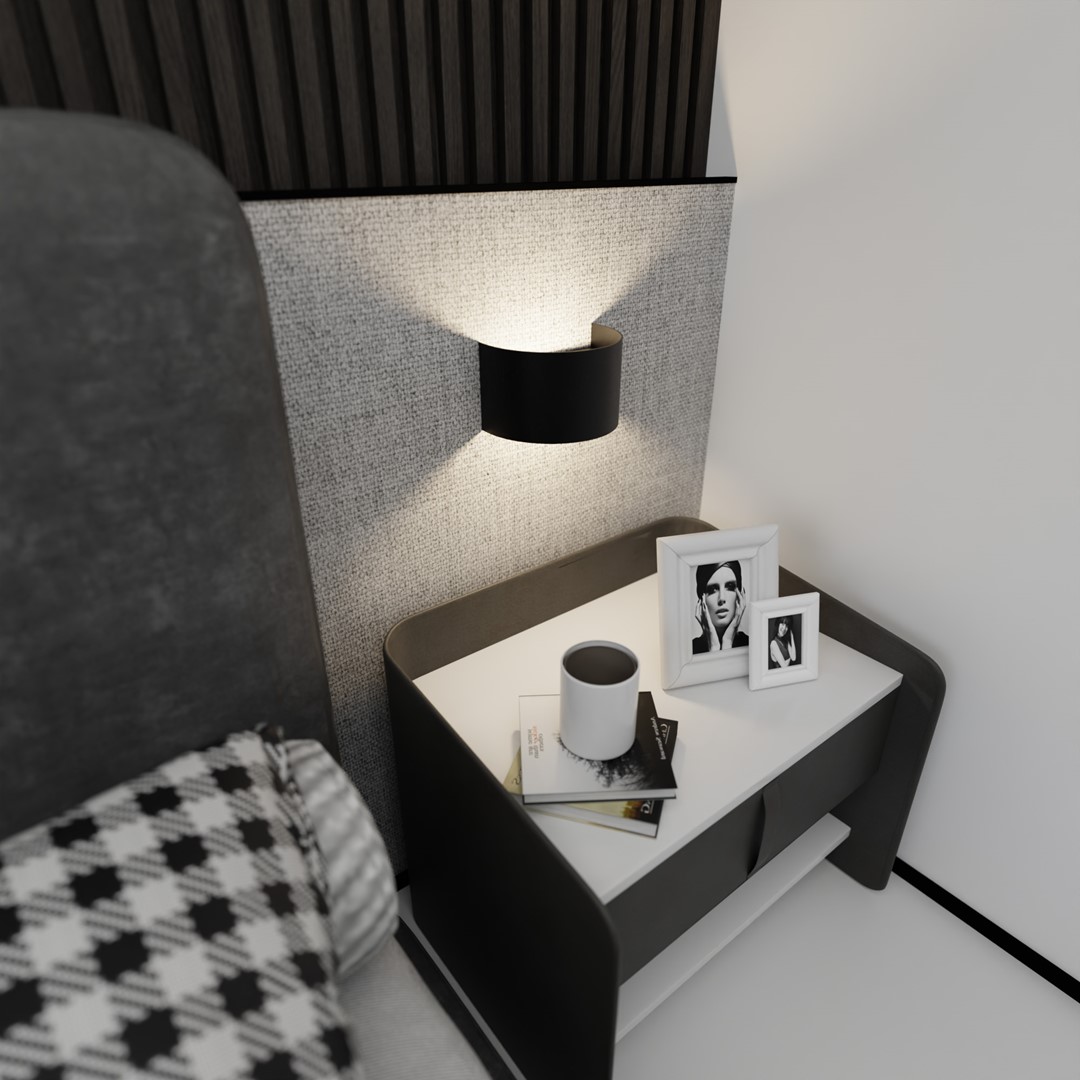 Wandlamp Meinnaro Zwart - Afbeelding 2