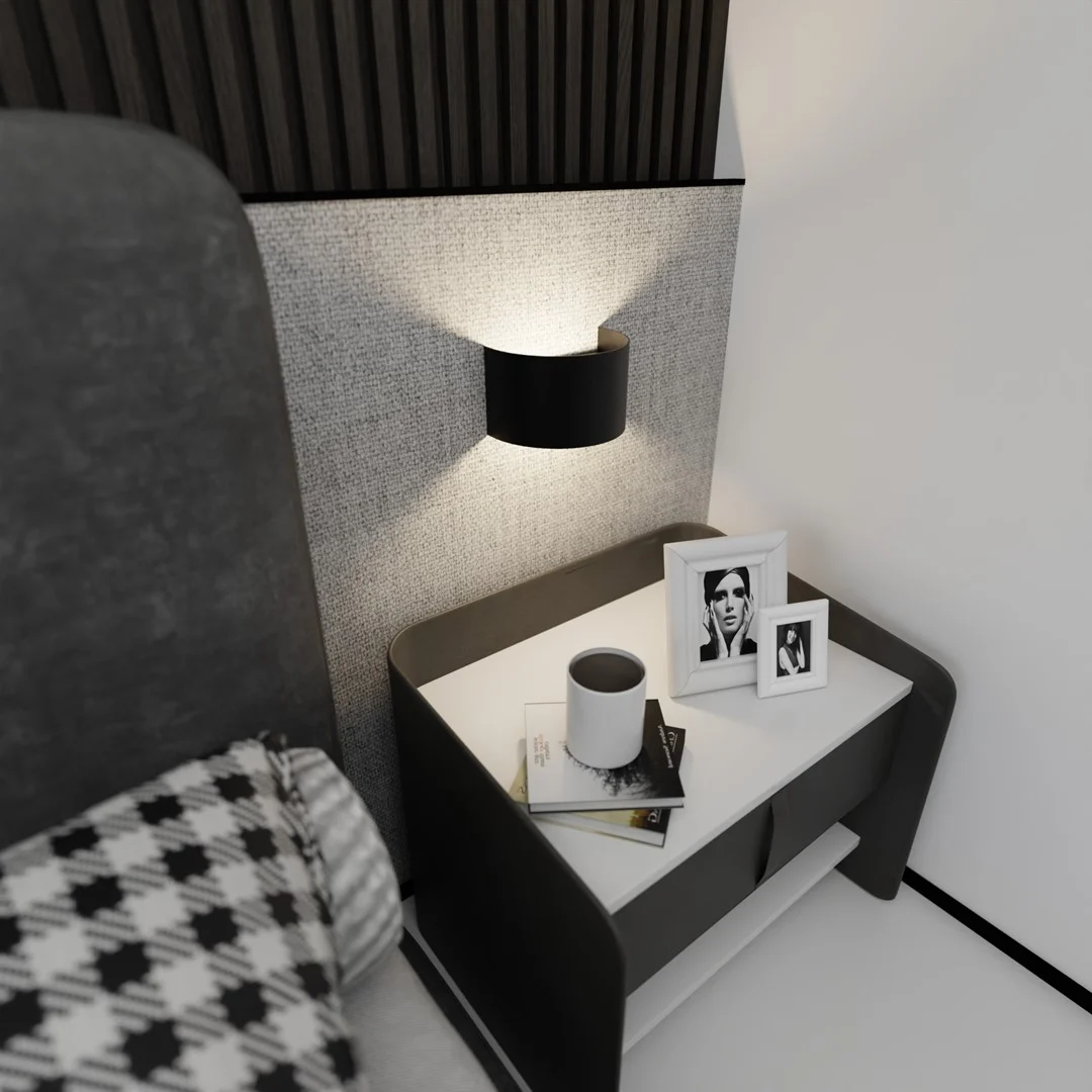 Wandlamp Meinnaro Zwart - Afbeelding 2