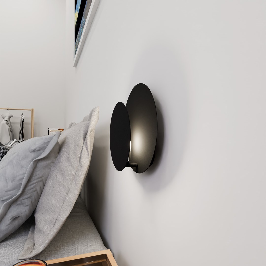 Wandlamp Slaamo Zwart - Afbeelding 2
