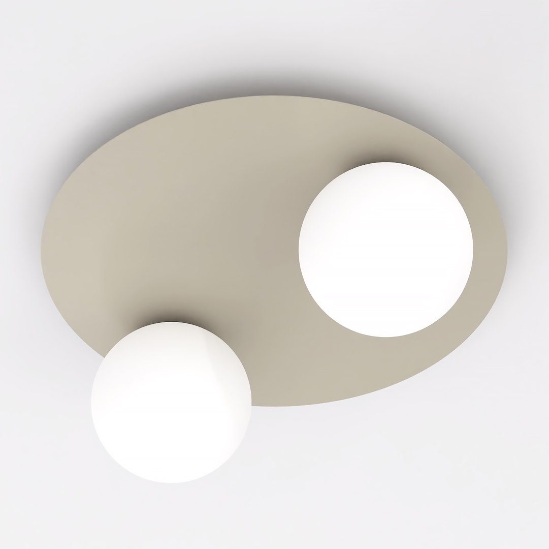 Plafondlamp Meentun Beige Ø14 cm - Afbeelding 2