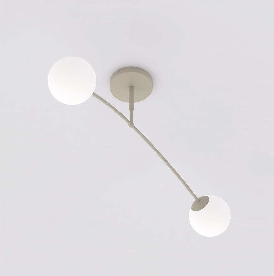 Plafondlamp Trevon Beige Ø14 cm - Afbeelding 2