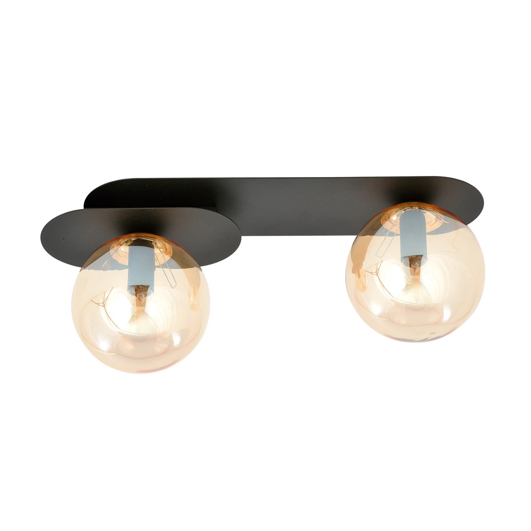 Plafondlamp Teinond Zwart Ø14 cm - Afbeelding 2