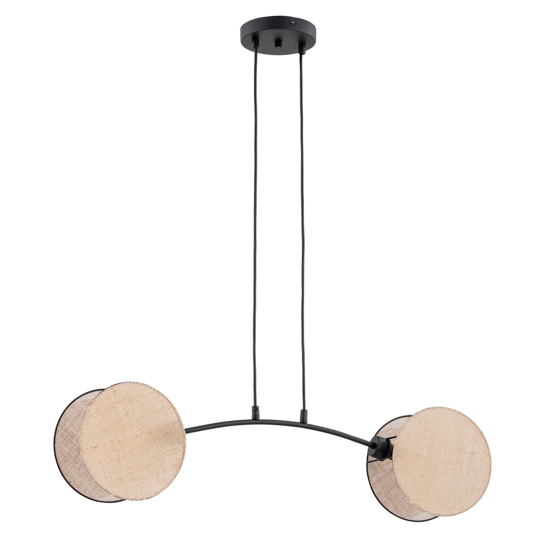 Hanglamp Lemino Zwart Ø20 cm - Afbeelding 2