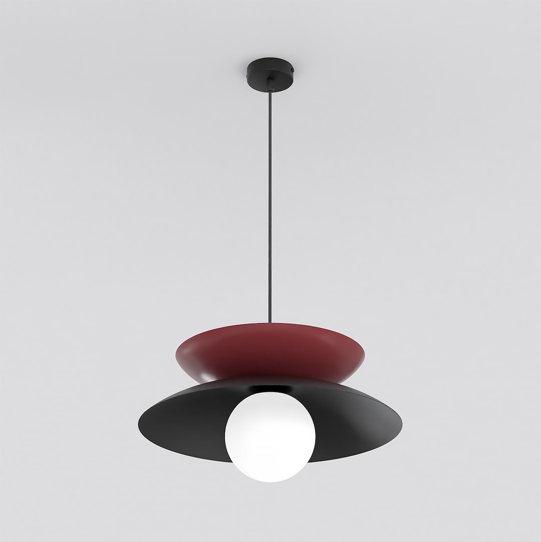 Hanglamp Ciedaro Zwart Ø10 cm - Afbeelding 2