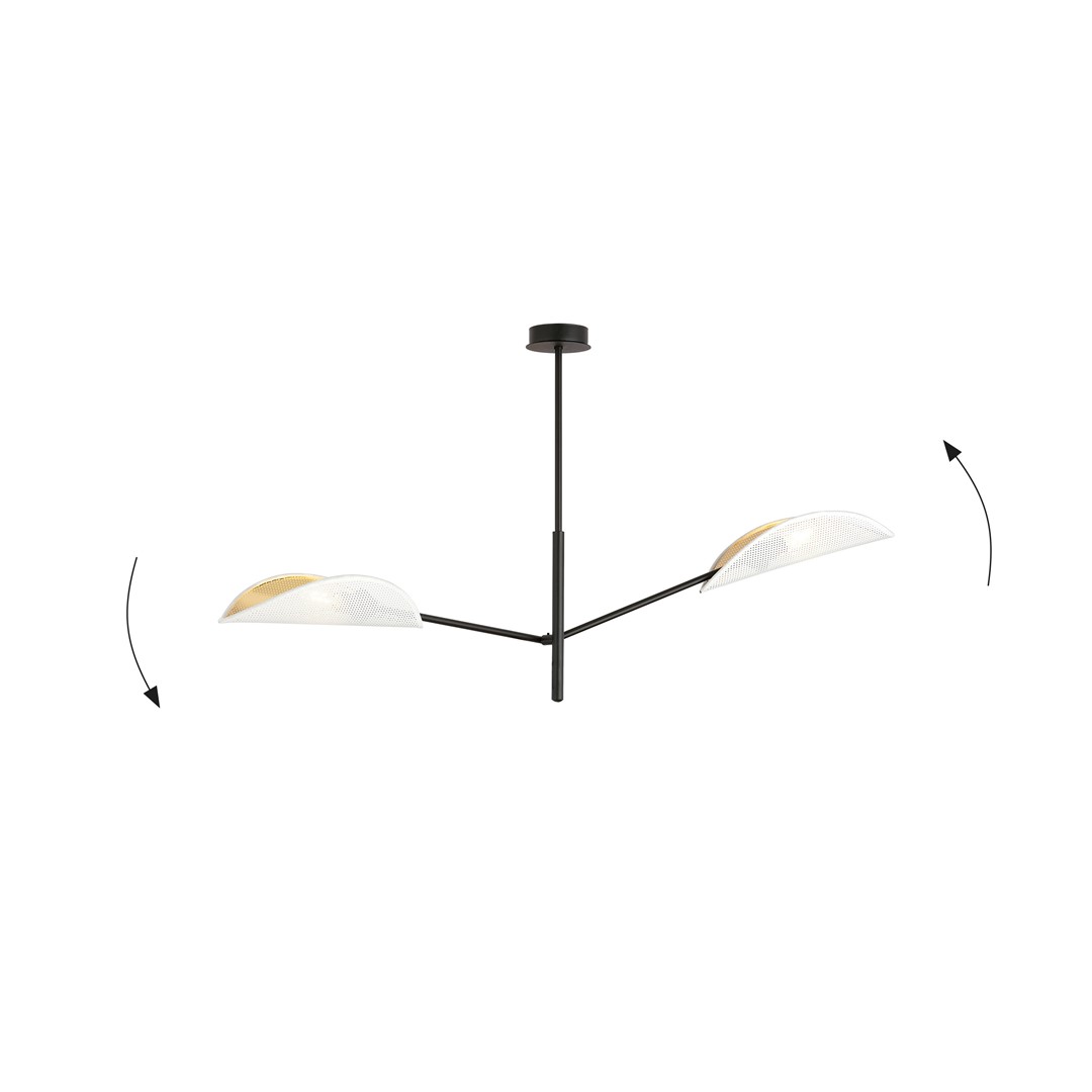 Plafondlamp Caamor Zwart Ø12 cm - Afbeelding 3