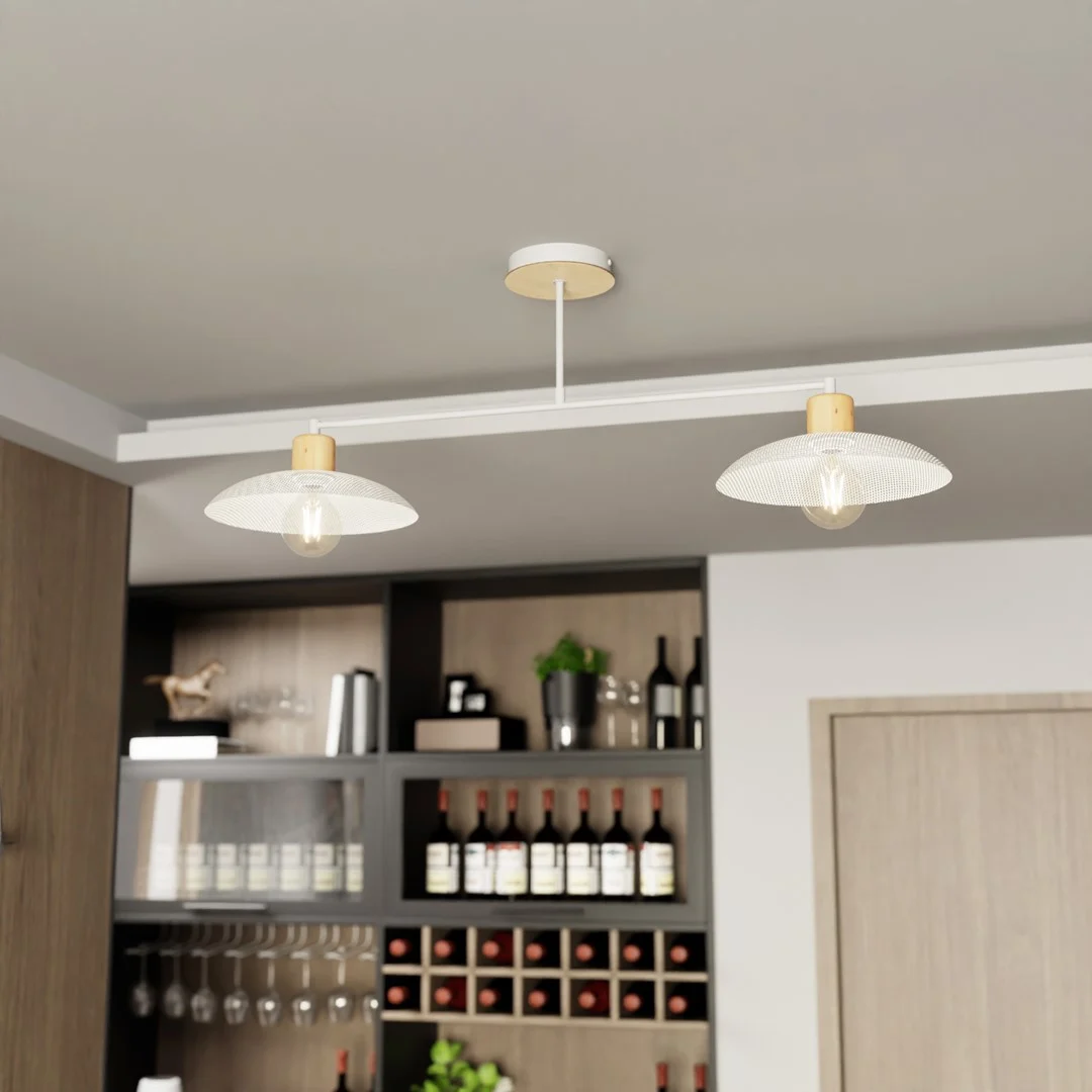Kroonluchter Novura Wit Ø30 cm - Afbeelding 3