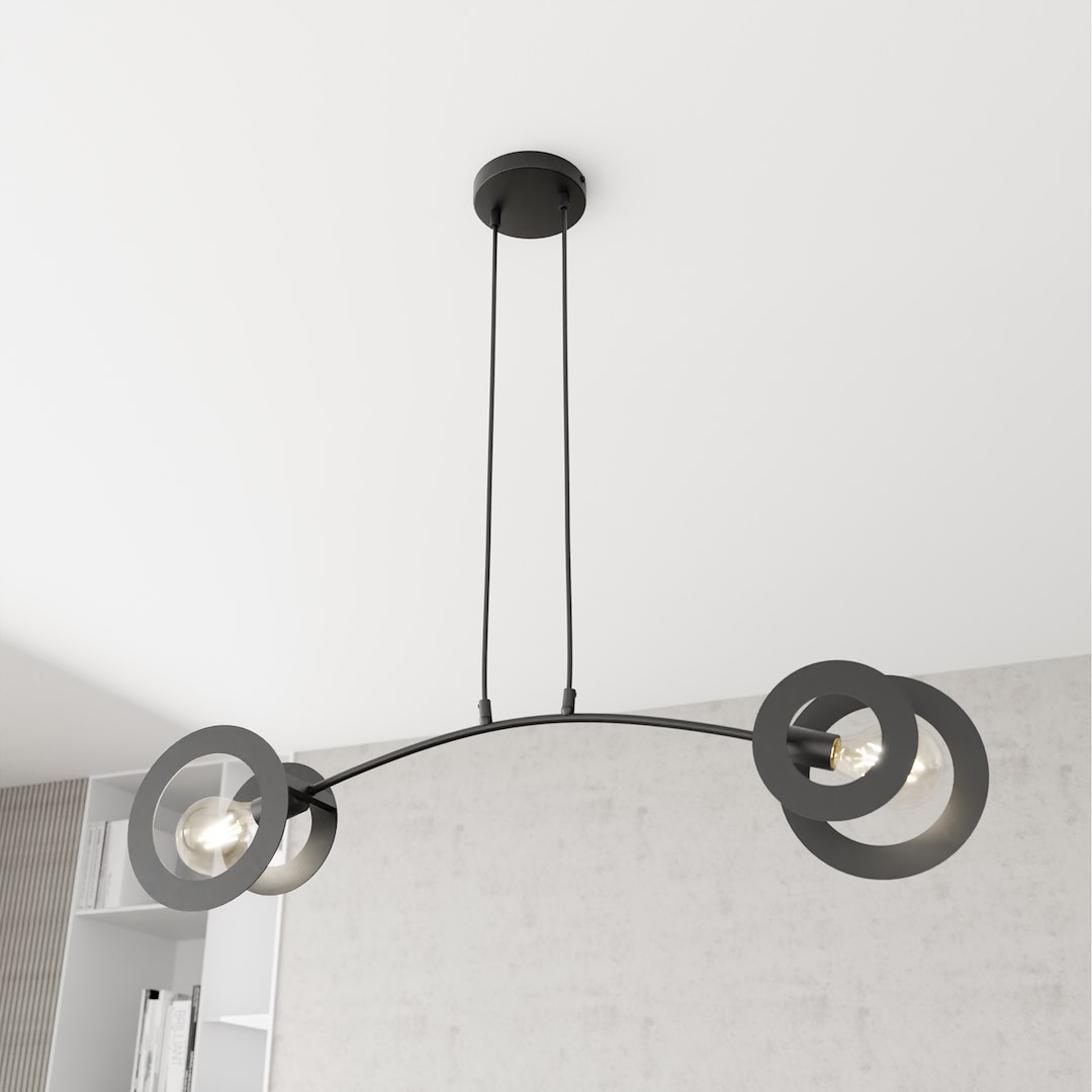 Hanglamp Kaasor Zwart Ø20 cm - Afbeelding 3