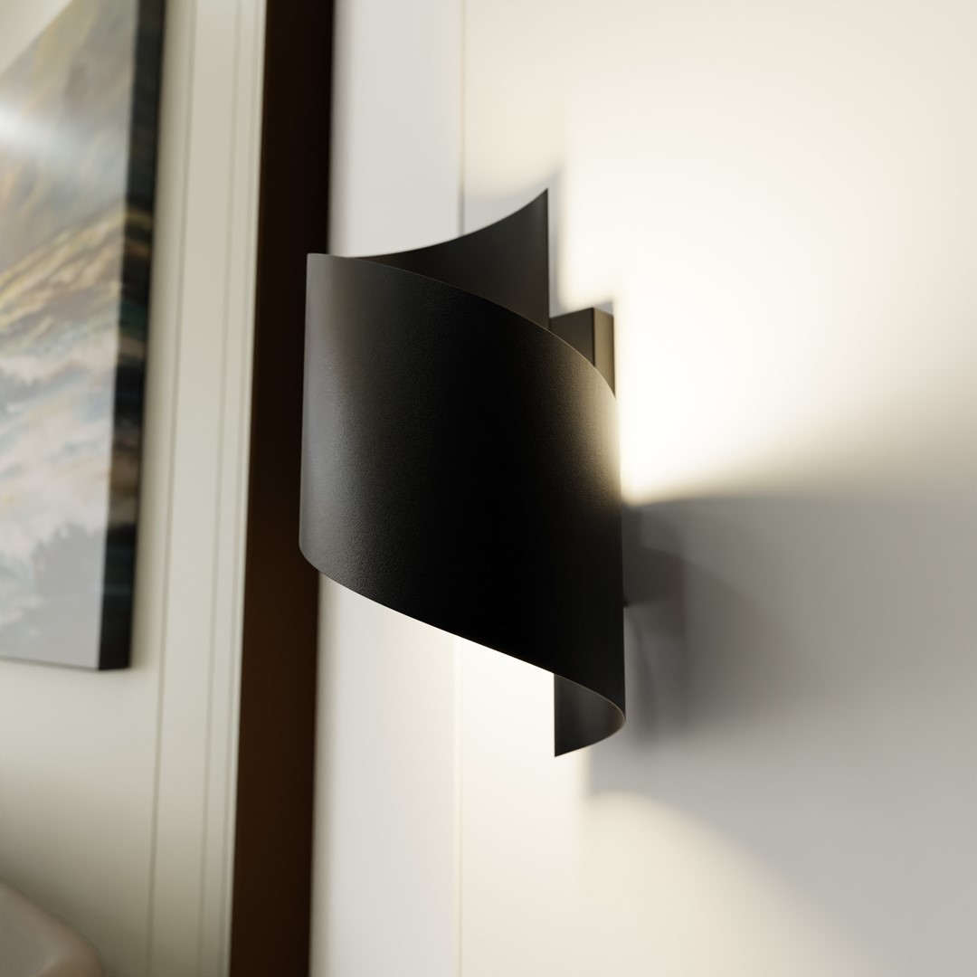 Wandlamp Sleerdum Zwart - Afbeelding 3