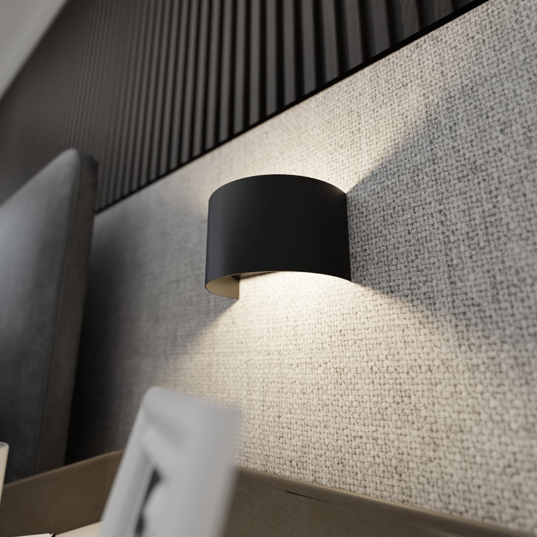 Wandlamp Meinnaro Zwart - Afbeelding 3
