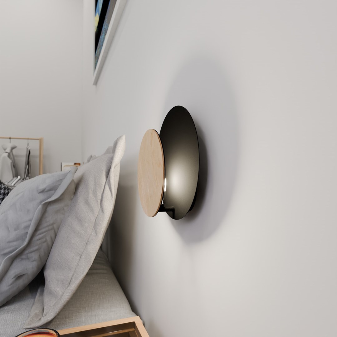 Wandlamp Jaammone Zwart - Afbeelding 3