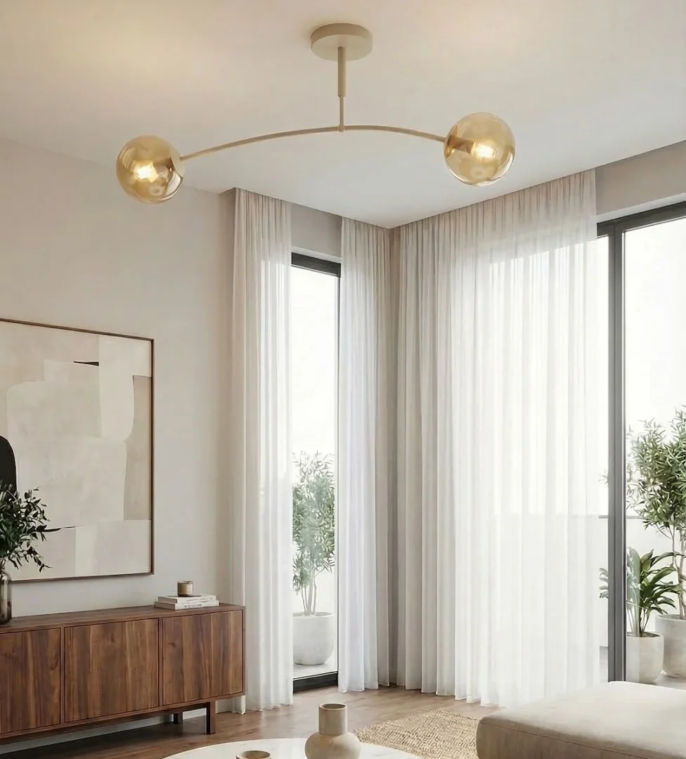 Plafondlamp Gaalvea Beige Ø14 cm - Afbeelding 3