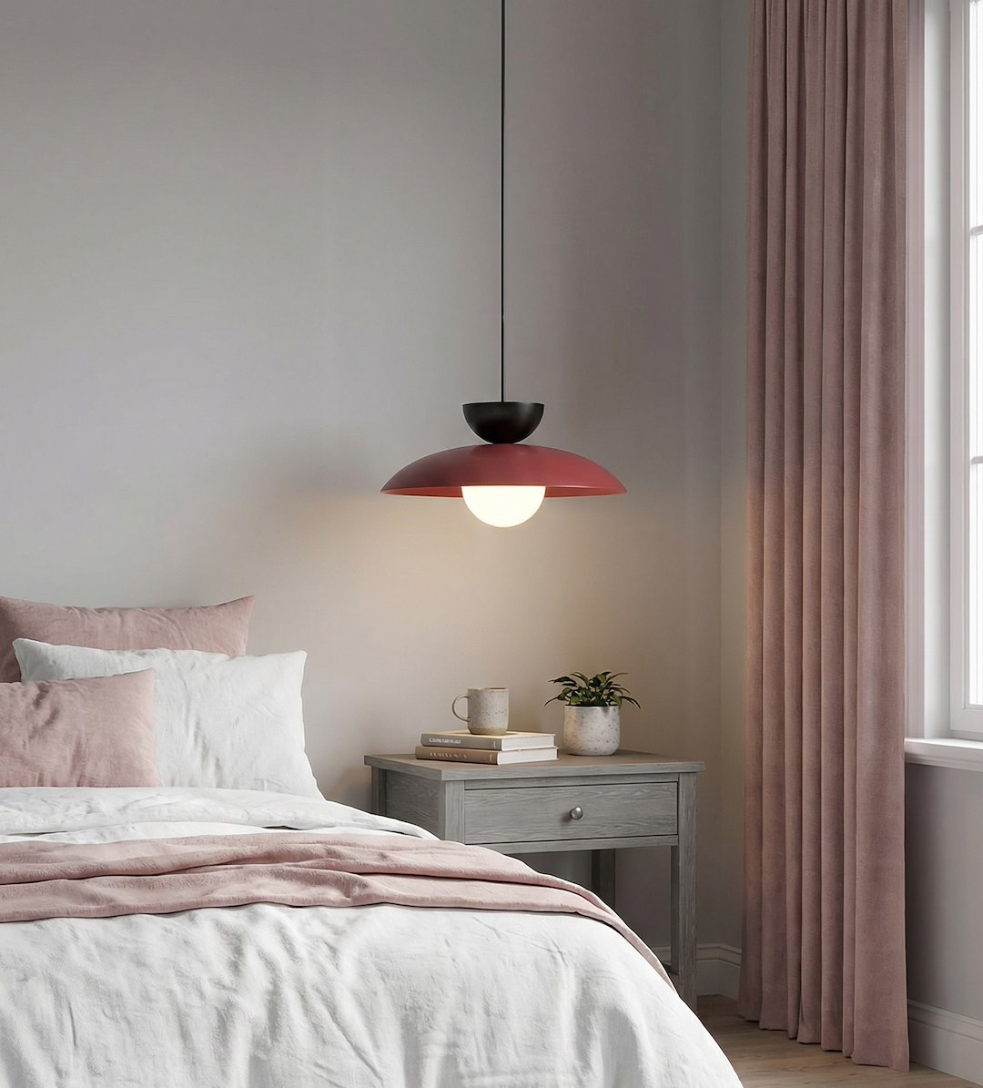 Hanglamp Hoonero Bordeaux Ø10 cm - Afbeelding 3