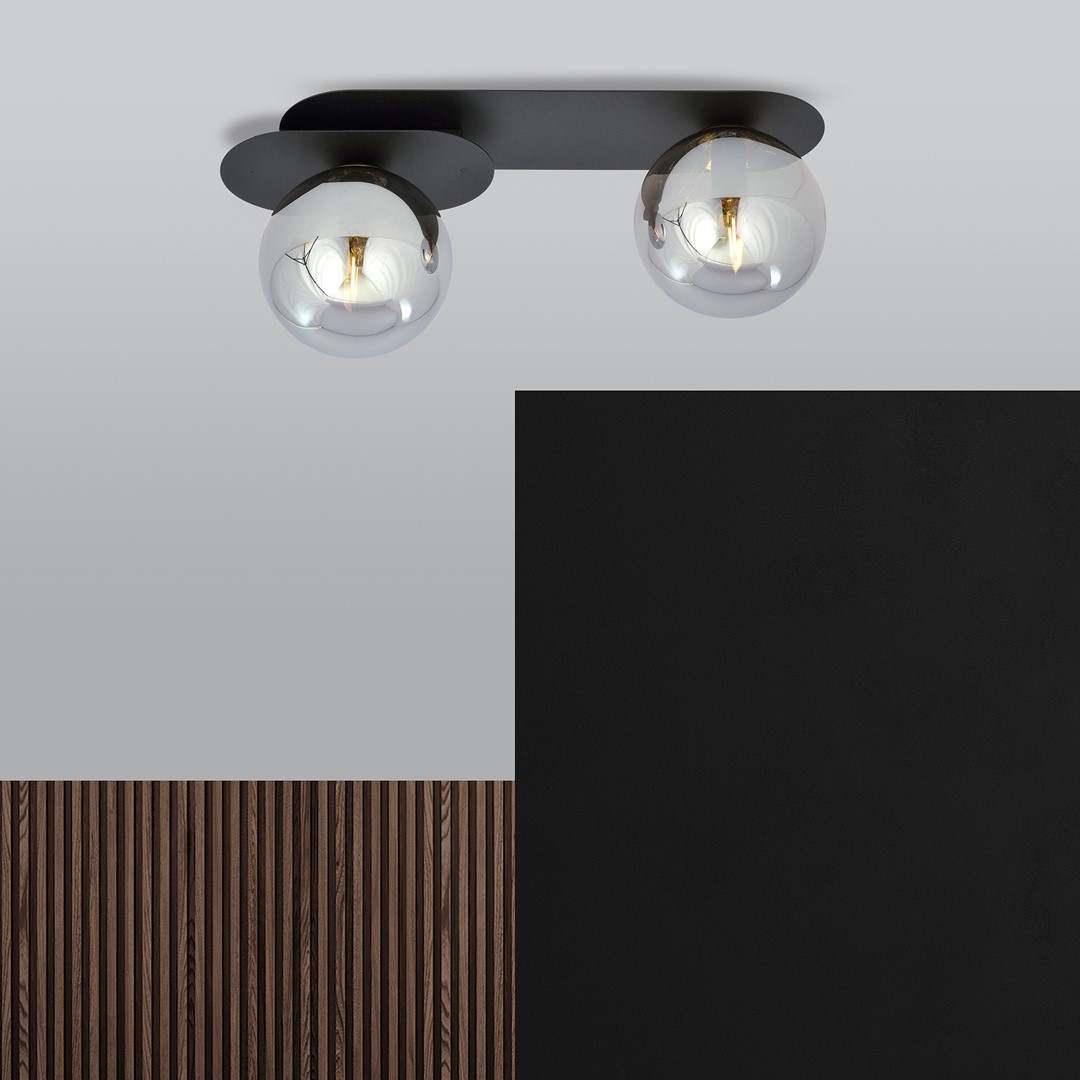Plafondlamp Lollello Zwart Ø14 cm - Afbeelding 3
