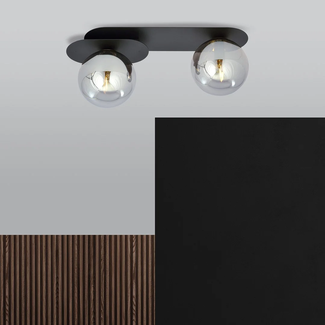 Plafondlamp Lollello Zwart Ø14 cm - Afbeelding 3