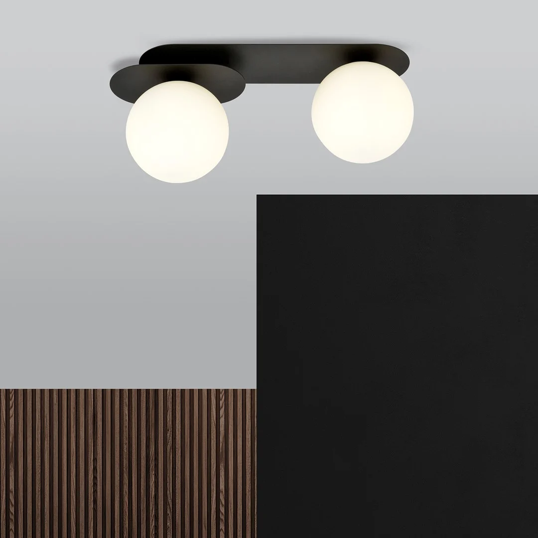 Plafondlamp Lukesta Zwart Ø15 cm - Afbeelding 3
