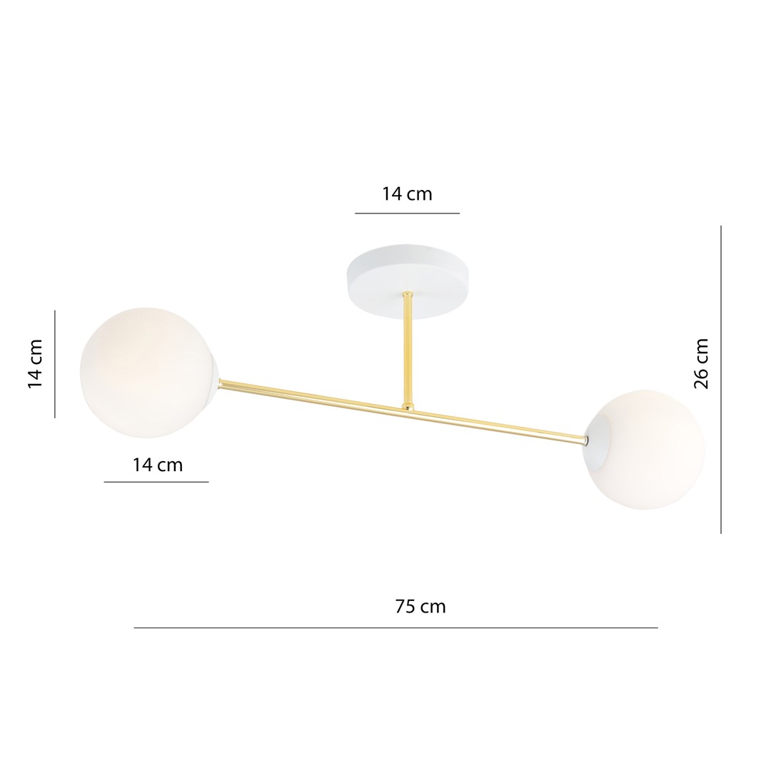 Plafondlamp Traummon Wit Ø14 cm - Afbeelding 3