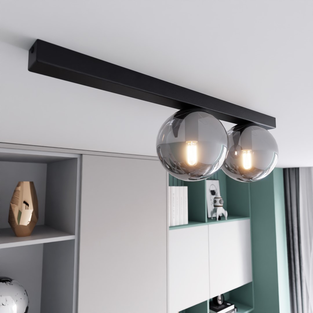Plafondlamp Ceevol Zwart Ø14 cm - Afbeelding 3