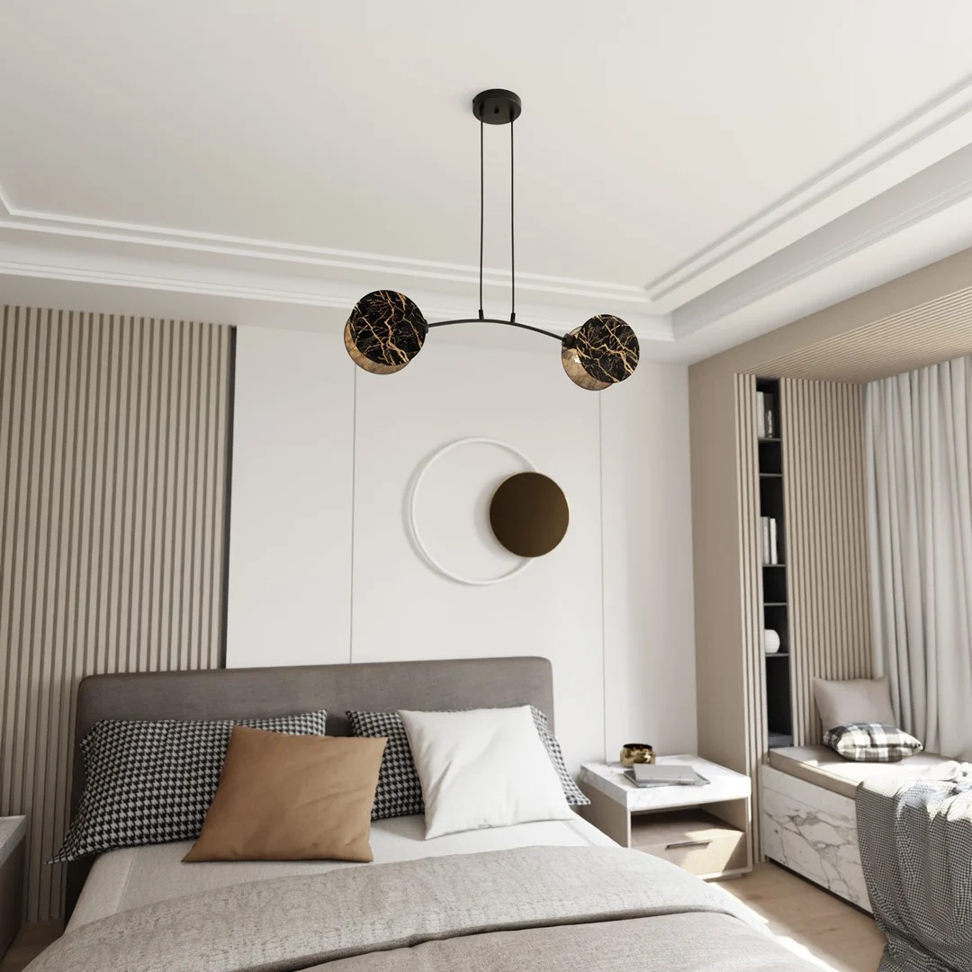 Hanglamp Braunak Zwart Ø20 cm - Afbeelding 3