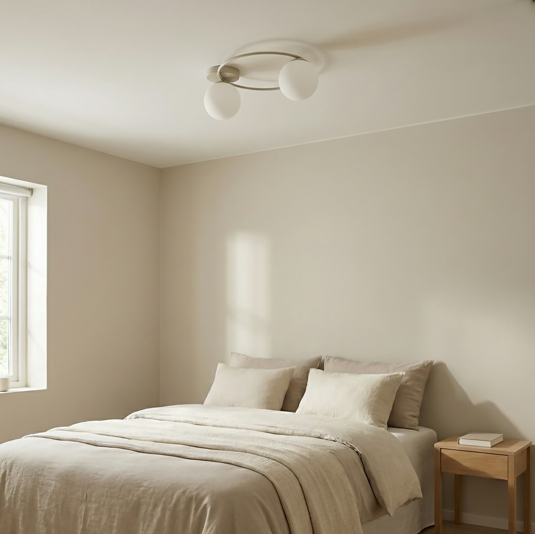 Plafondlamp Vaarnen Beige Ø14 cm - Afbeelding 3