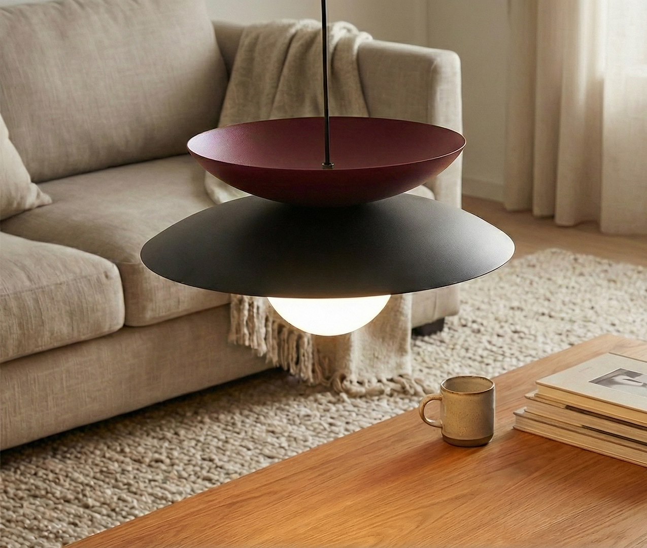 Hanglamp Ciedaro Zwart Ø10 cm - Afbeelding 3