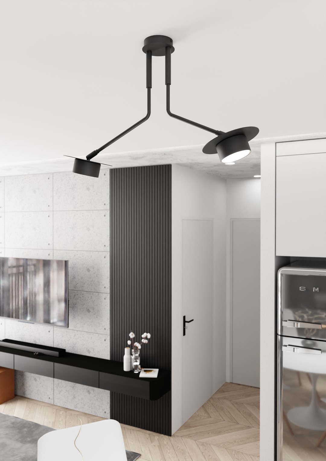Plafondlamp Stierro Zwart - Afbeelding 3