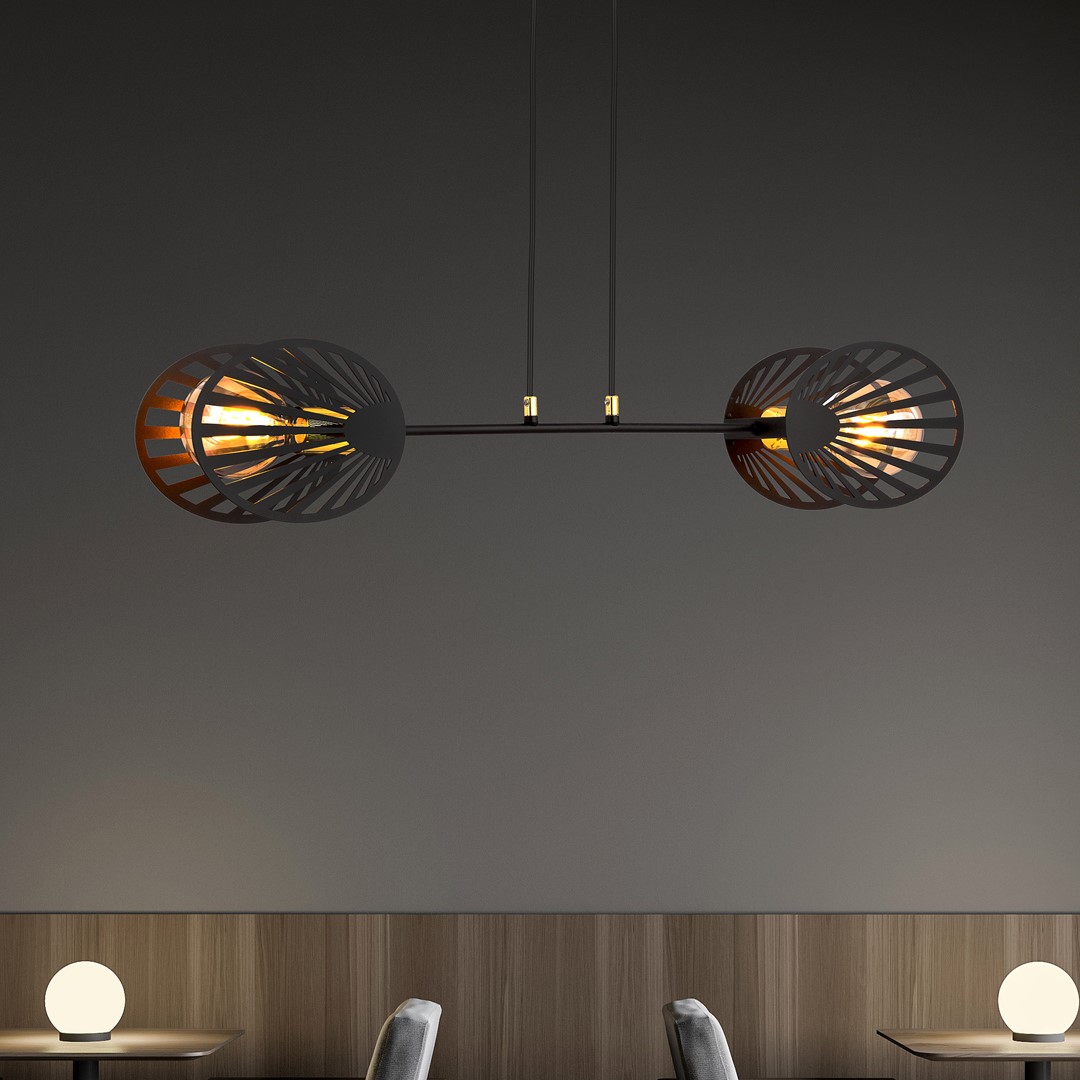 Hanglamp Greermira Zwart - Afbeelding 3