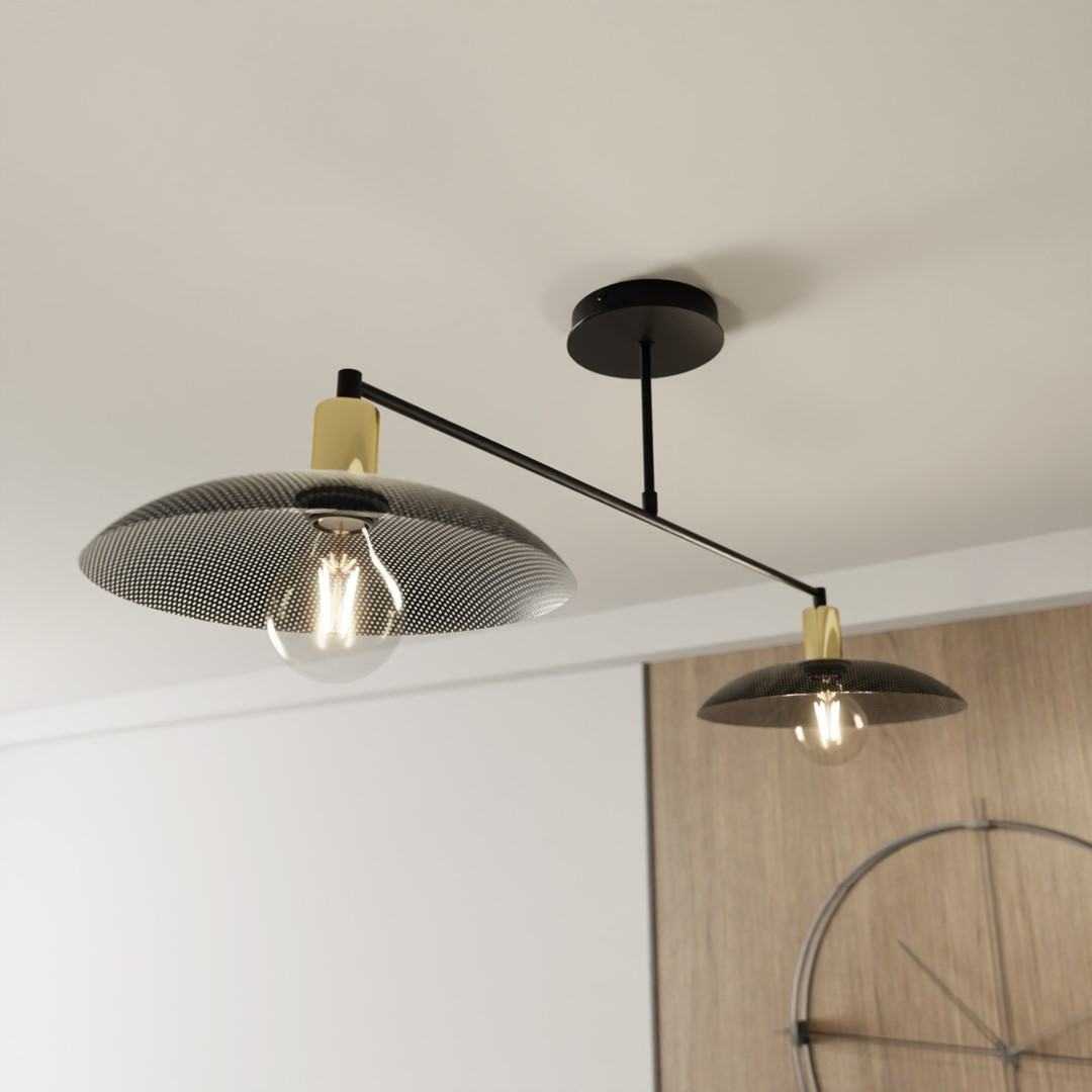Kroonluchter Jundas Zwart Ø30 cm - Afbeelding 4