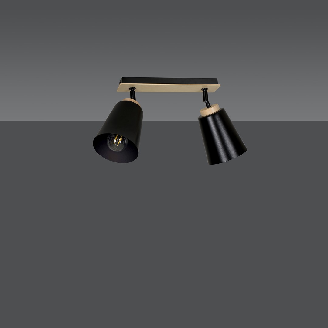 Plafondlamp Baarnin Zwart - Afbeelding 4