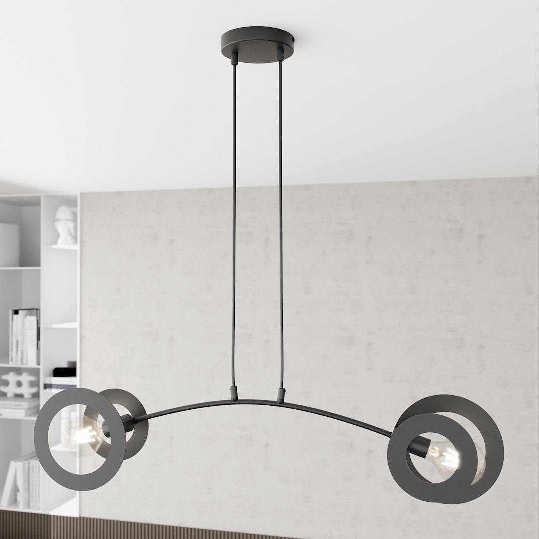 Hanglamp Kaasor Zwart Ø20 cm - Afbeelding 4