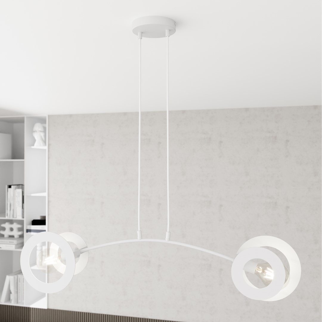 Hanglamp Skeellik Wit Ø20 cm - Afbeelding 4