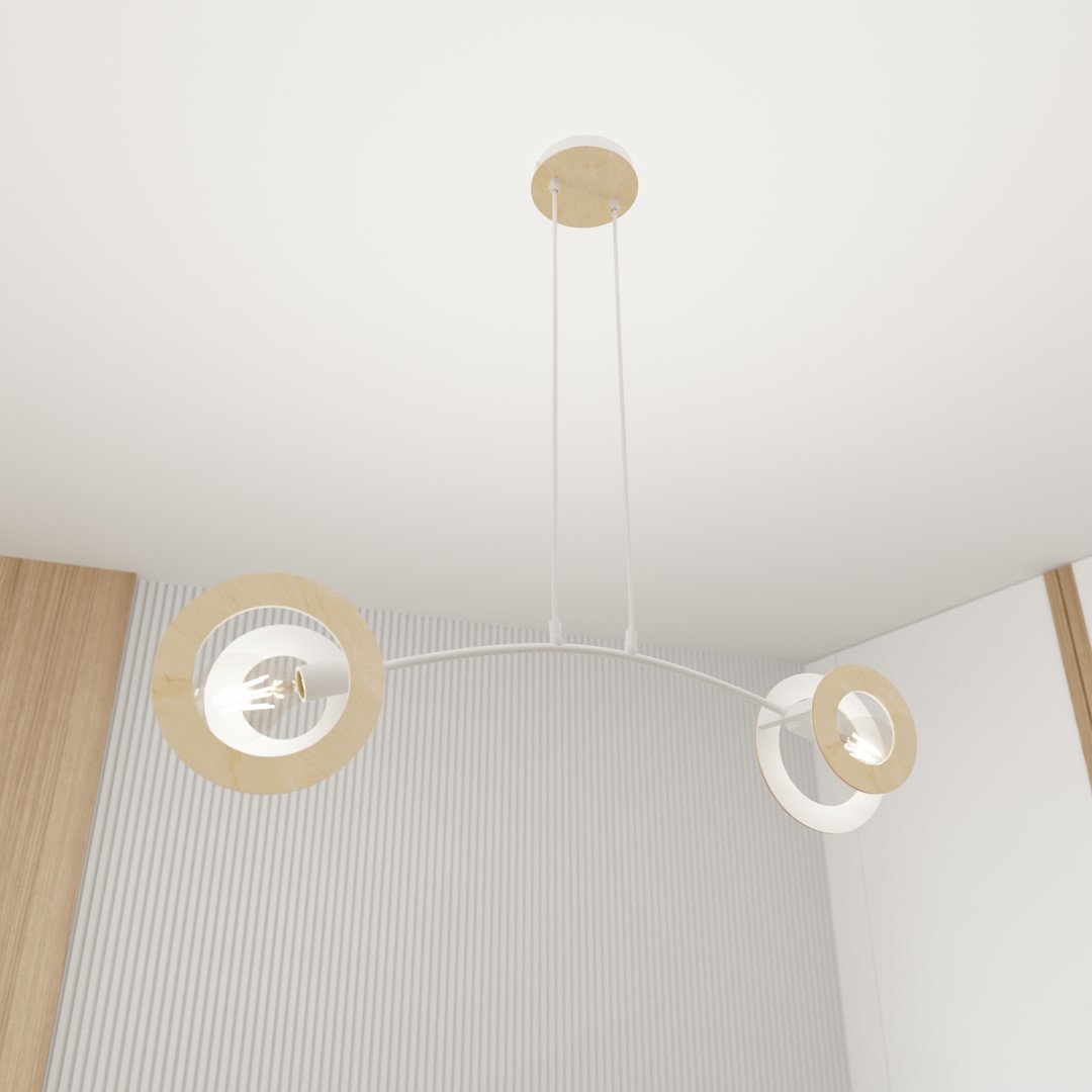 Hanglamp Trinel Wit Ø20 cm - Afbeelding 4