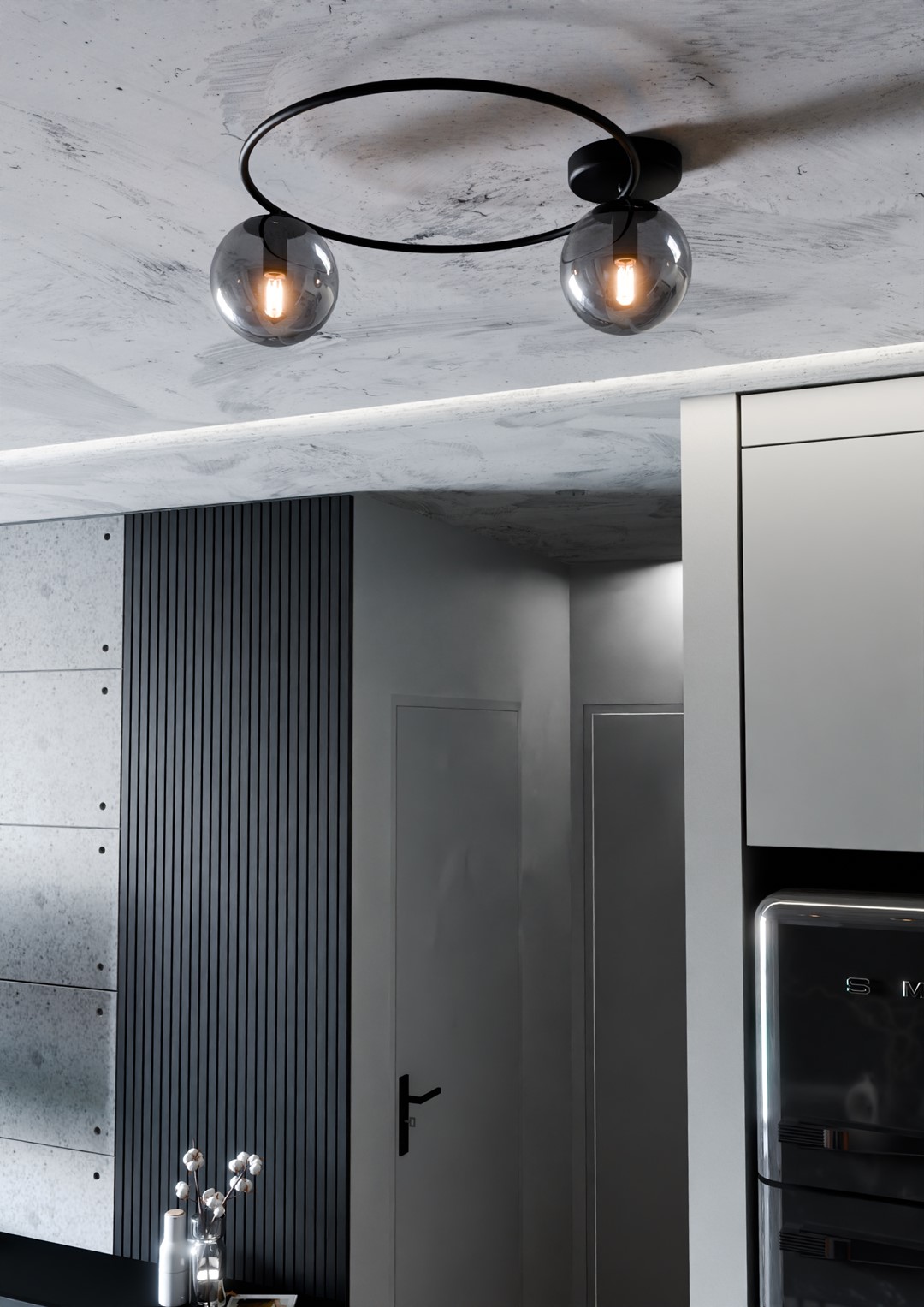 Plafondlamp Laame Zwart Ø14 cm - Afbeelding 4