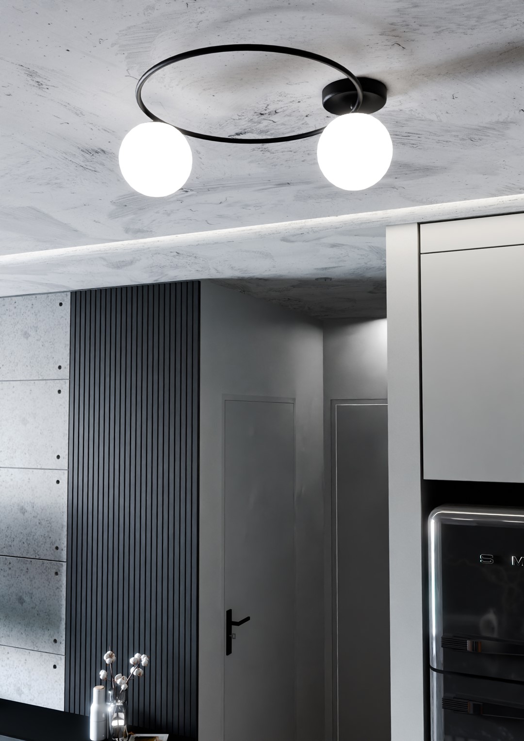 Plafondlamp Breirello Zwart Ø14 cm - Afbeelding 4