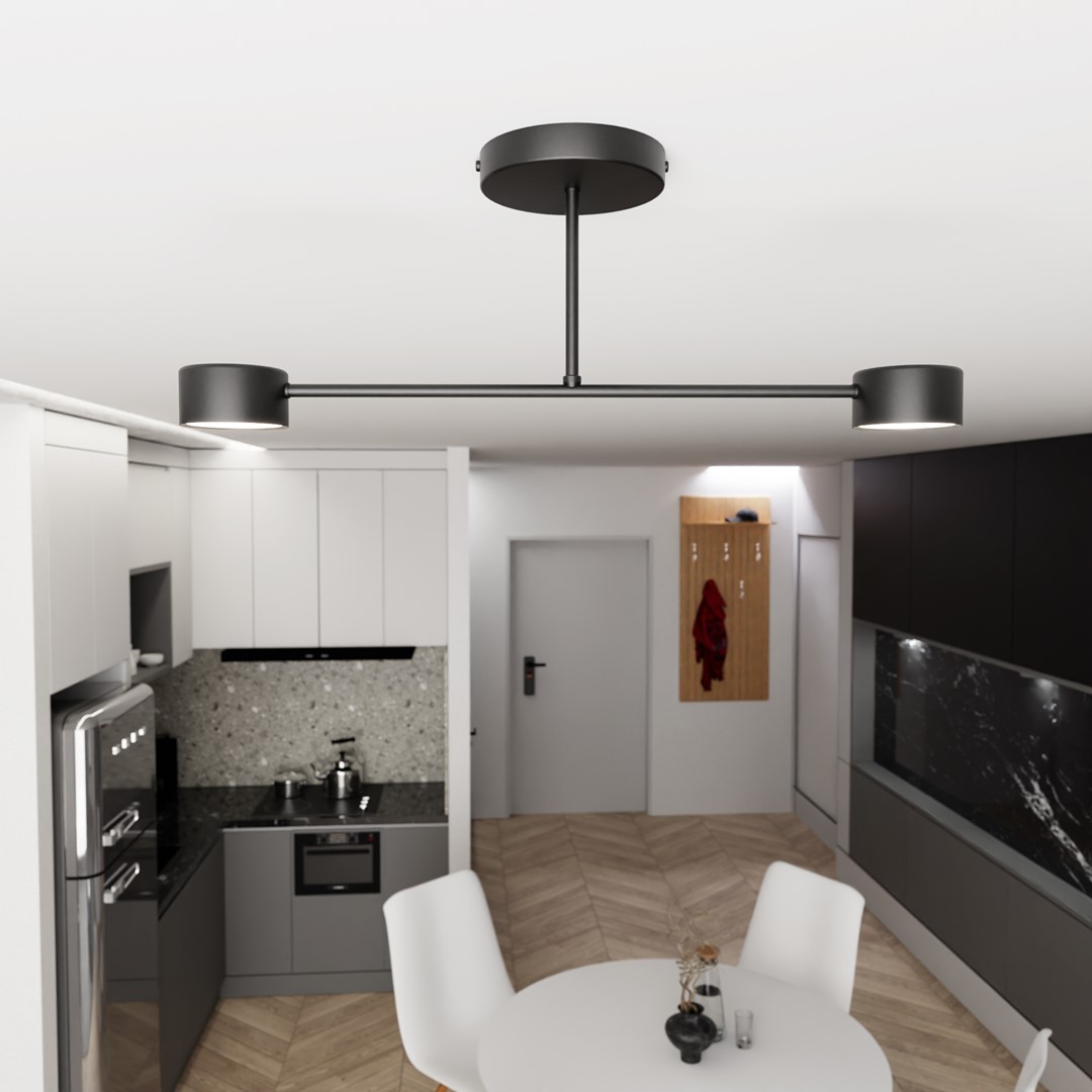 Plafondlamp Klardy Zwart - Afbeelding 4