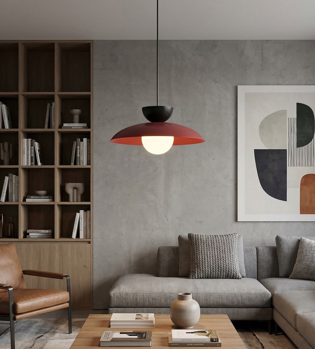 Hanglamp Hoonero Bordeaux Ø10 cm - Afbeelding 4