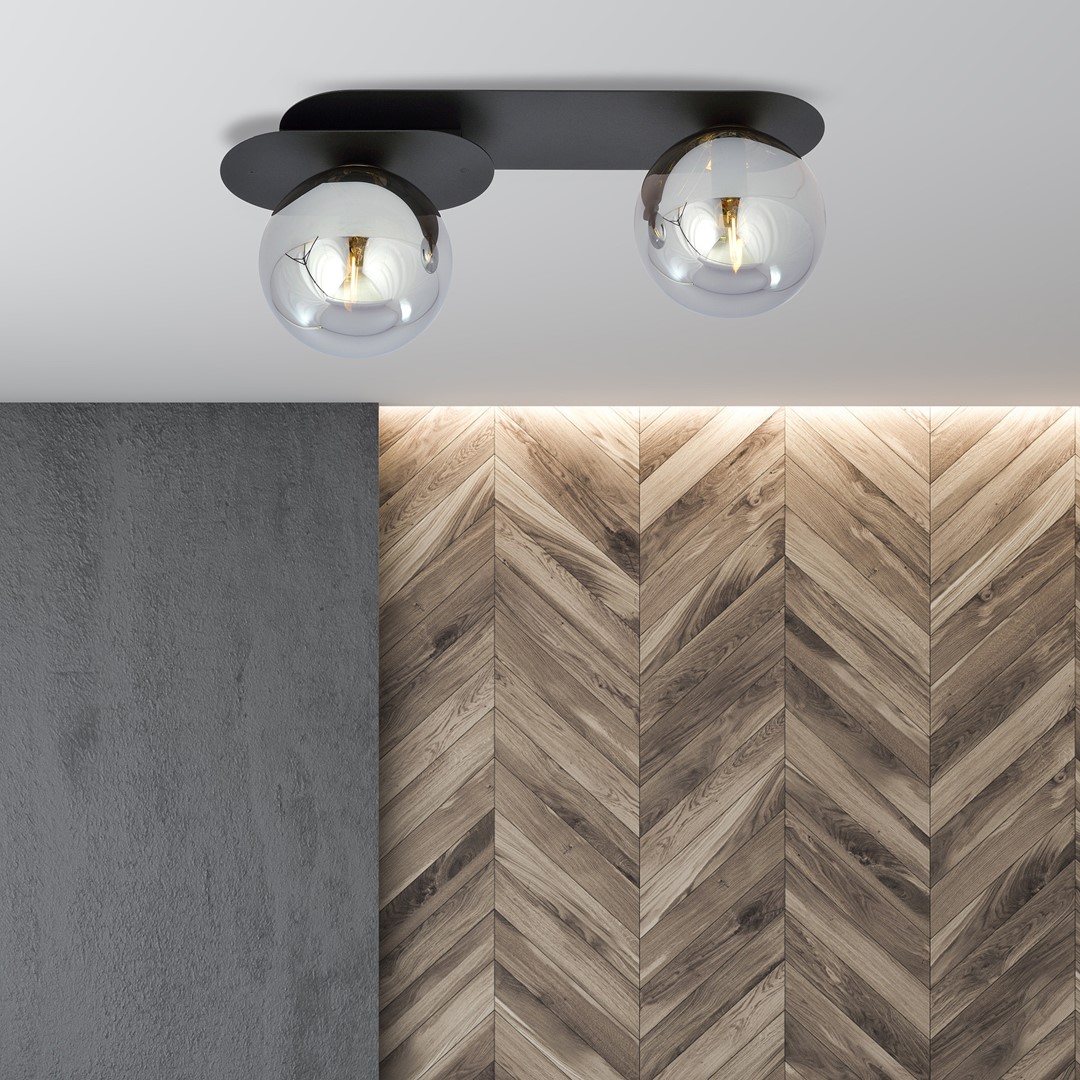 Plafondlamp Lollello Zwart Ø14 cm - Afbeelding 4