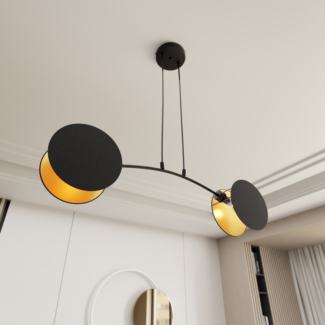 Hanglamp Zanen Zwart Ø20 cm - Afbeelding 4