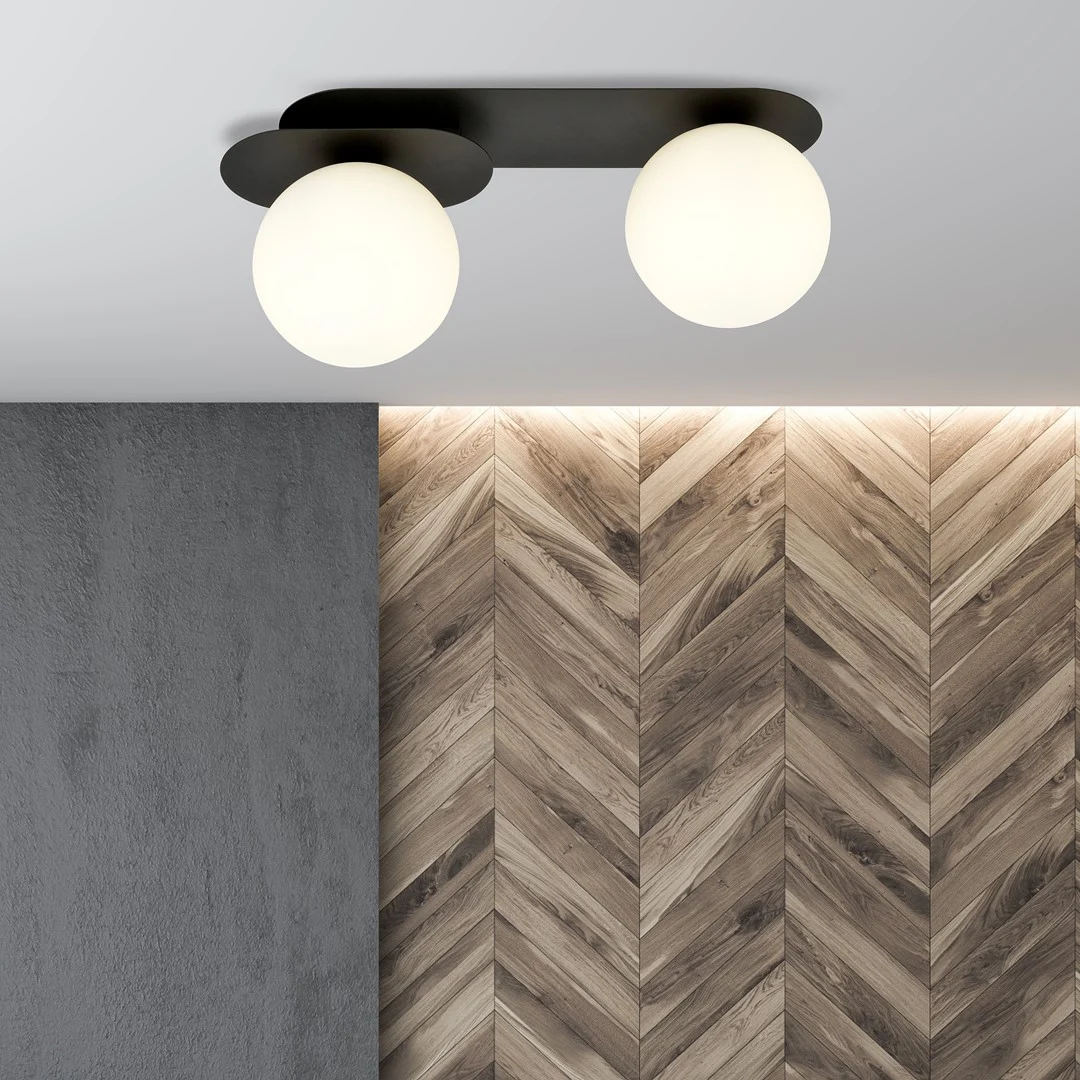 Plafondlamp Lukesta Zwart Ø15 cm - Afbeelding 4