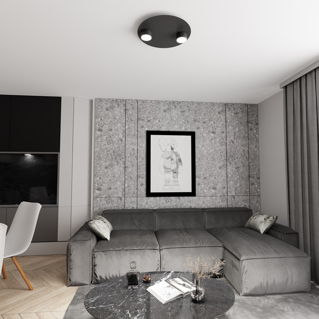 Plafondlamp Groorria Zwart - Afbeelding 4