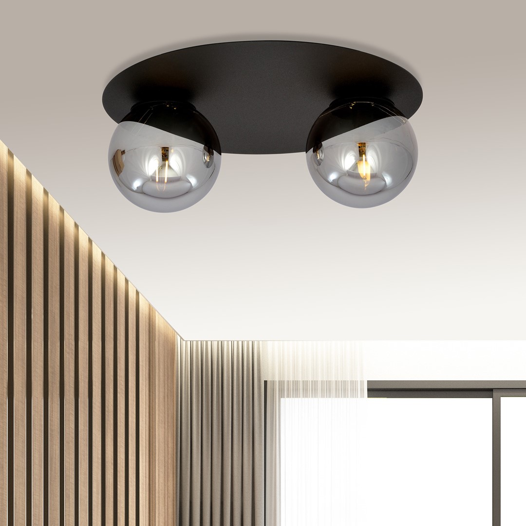 Plafondlamp Steldino Zwart Ø14 cm - Afbeelding 4