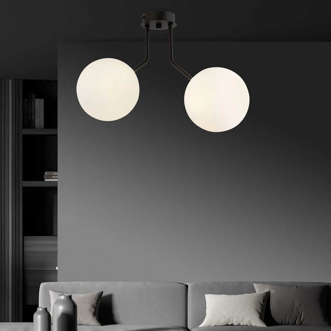 Plafondlamp Skarrea Zwart Ø15 cm - Afbeelding 4