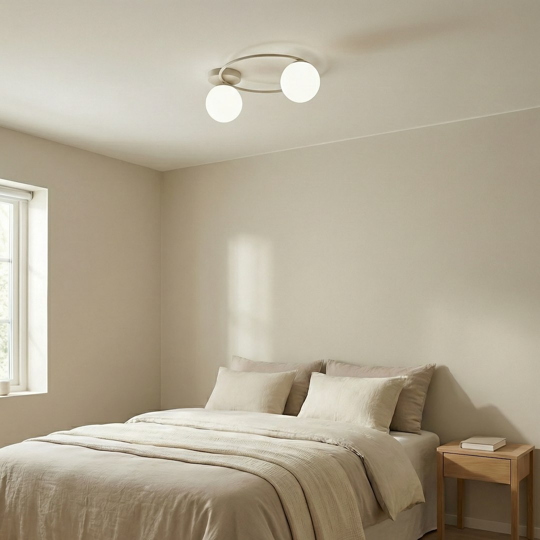 Plafondlamp Vaarnen Beige Ø14 cm - Afbeelding 4