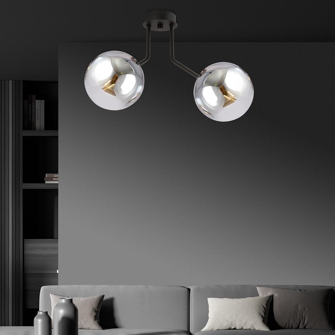 Plafondlamp Feirmura Zwart Ø14 cm - Afbeelding 4
