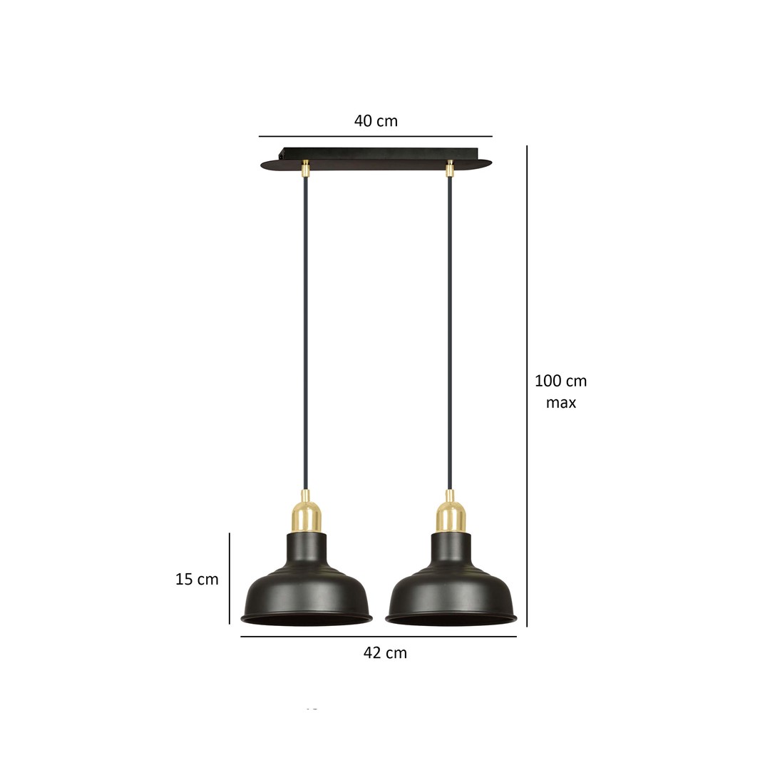 Hanglamp Trirnor Zwart - Afbeelding 4