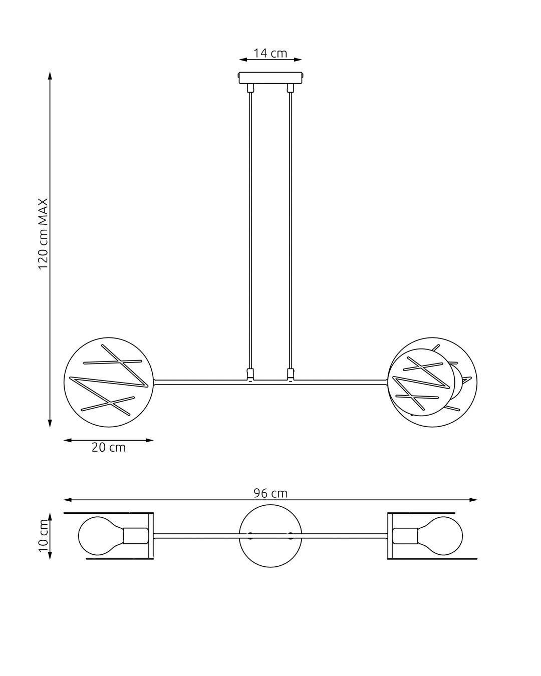Hanglamp Valy Wit Ø20 cm - Afbeelding 5