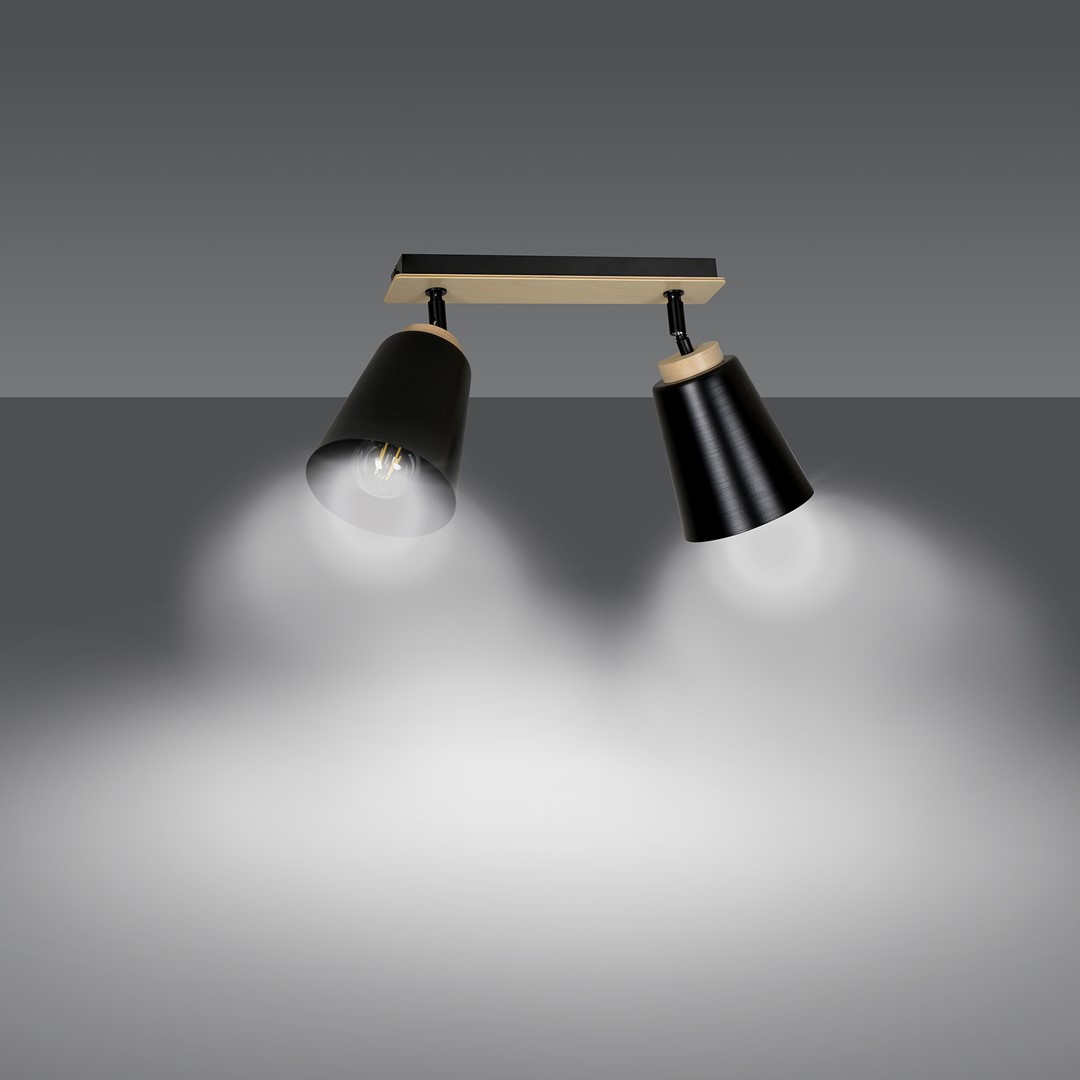 Plafondlamp Baarnin Zwart - Afbeelding 5