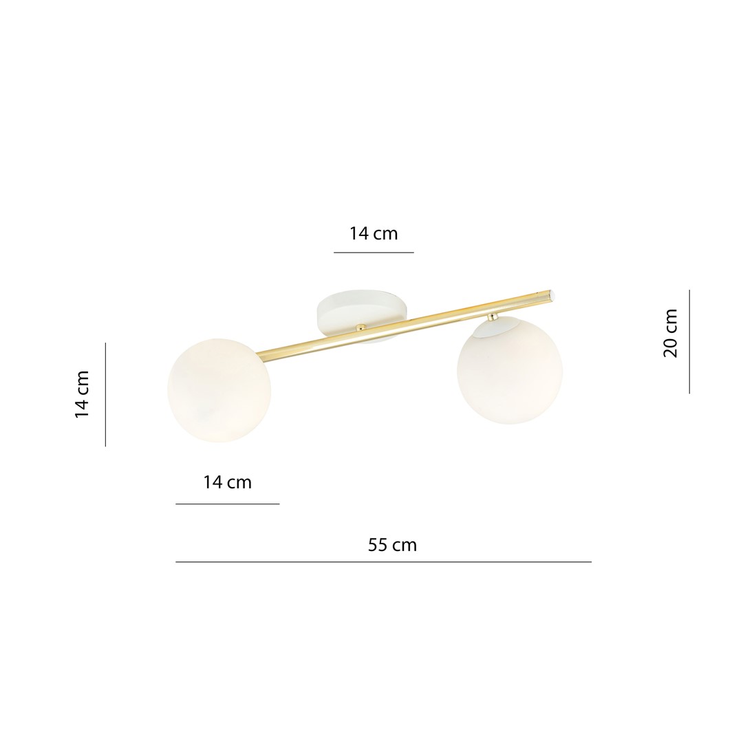 Plafondlamp Zaldena Wit Ø14 cm - Afbeelding 5