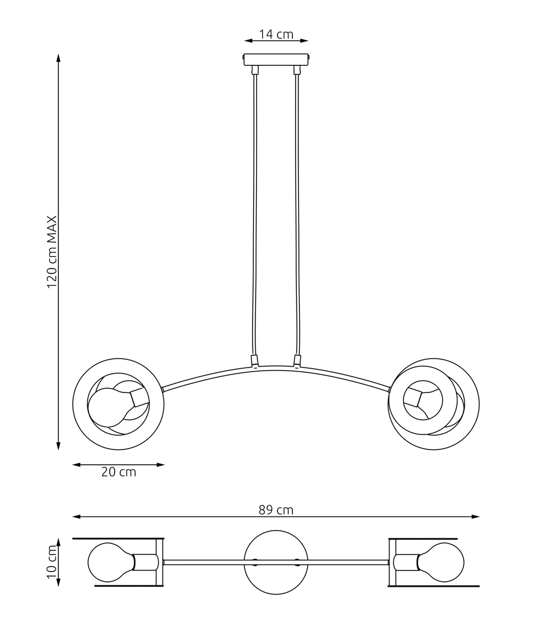 Hanglamp Kaasor Zwart Ø20 cm - Afbeelding 5
