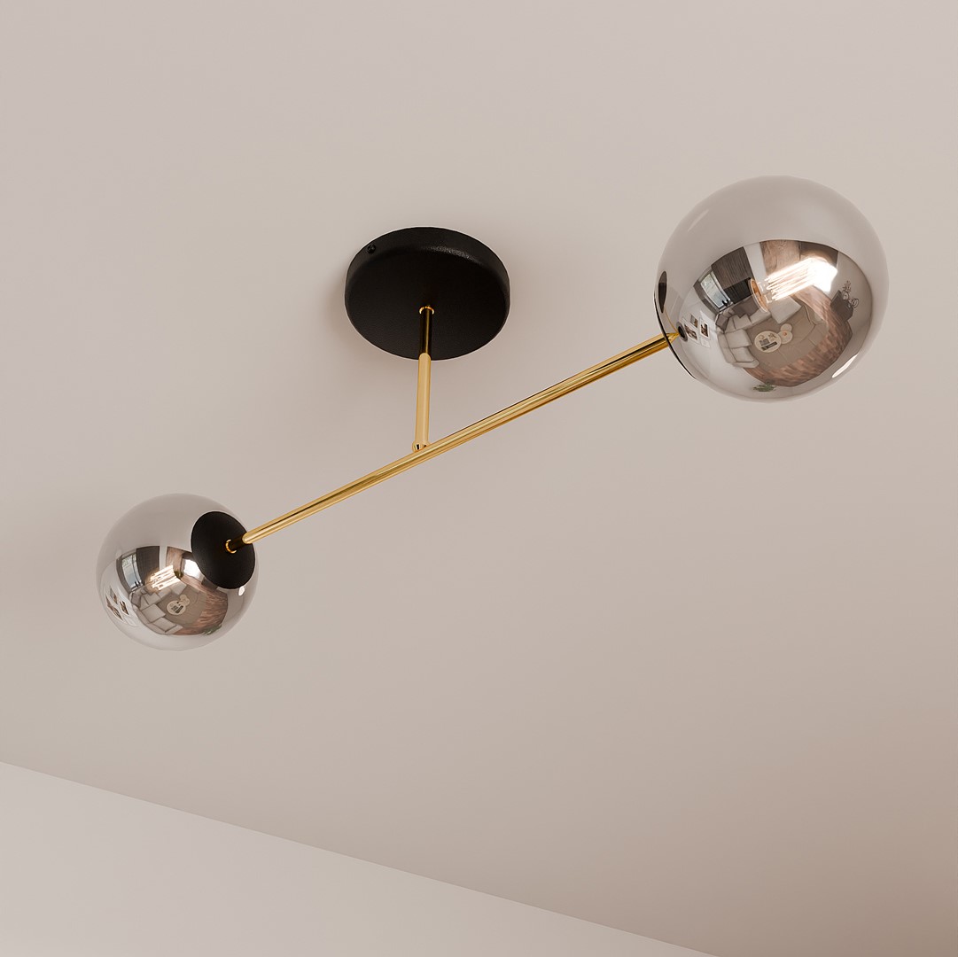 Plafondlamp Gekas Zwart Ø14 cm - Afbeelding 5